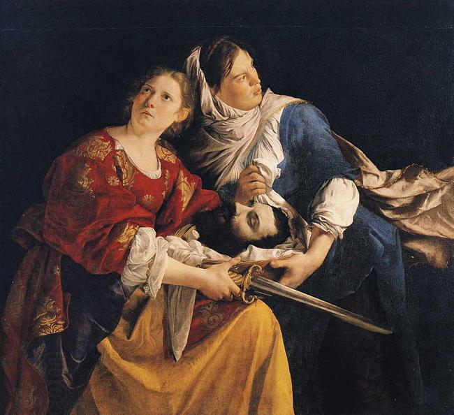 Orazio Gentileschi Judith and Her Maidservant with the Head of Holofernes China oil painting art